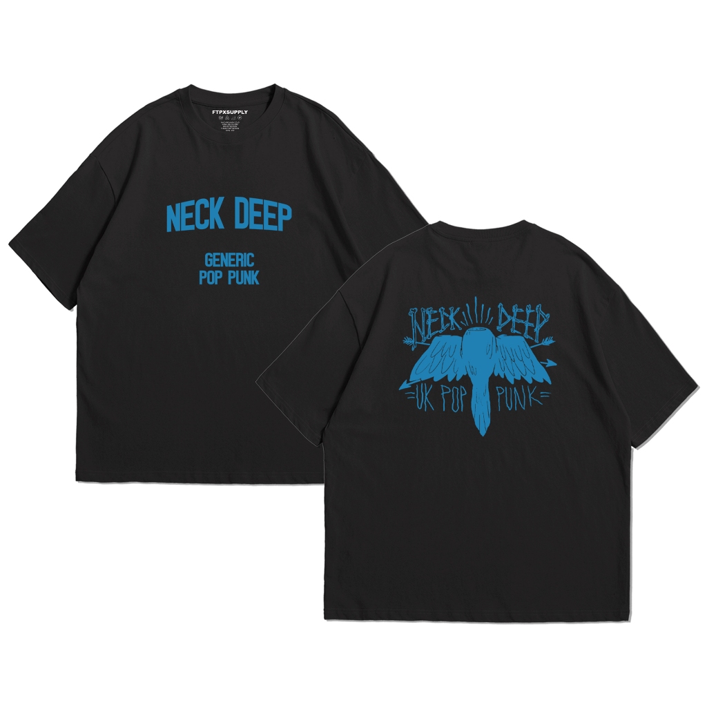 FTP - DEEP GENERIC POP PUNK เสื้อยืดคอสีดํา / BAND MERCHANDISE / เสื้อยืด BOTLEG / เสื้อยืดวงดนตรี