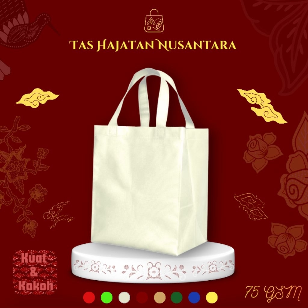 (12 ชิ้น) ถุงกดสปันบอนด์หนาพิเศษ 75gsm - ขนาด 24x23x30 (R10B) - ราคาต่อโหล