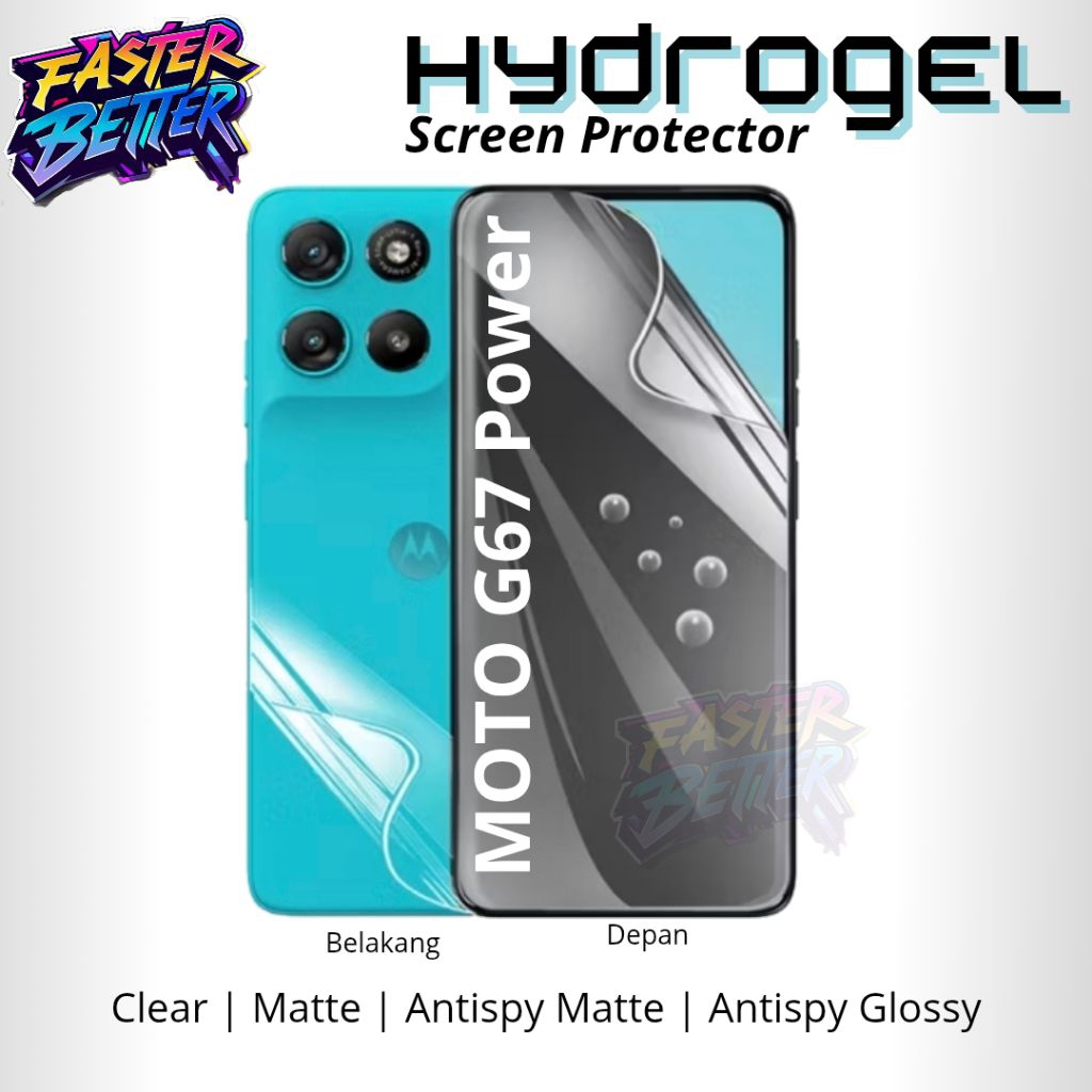 ฟิล์มกันรอยหน้าจอ Hydrogel Motorola G67 Power