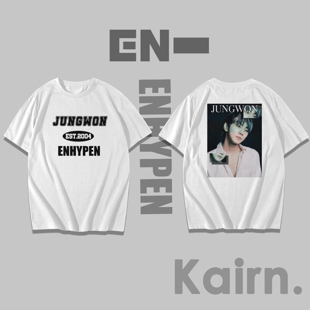 KAIRN - เสื้อยืด JUNGWON ENHYPEN / ENHYPEN TSHIRT / FANSMERCH