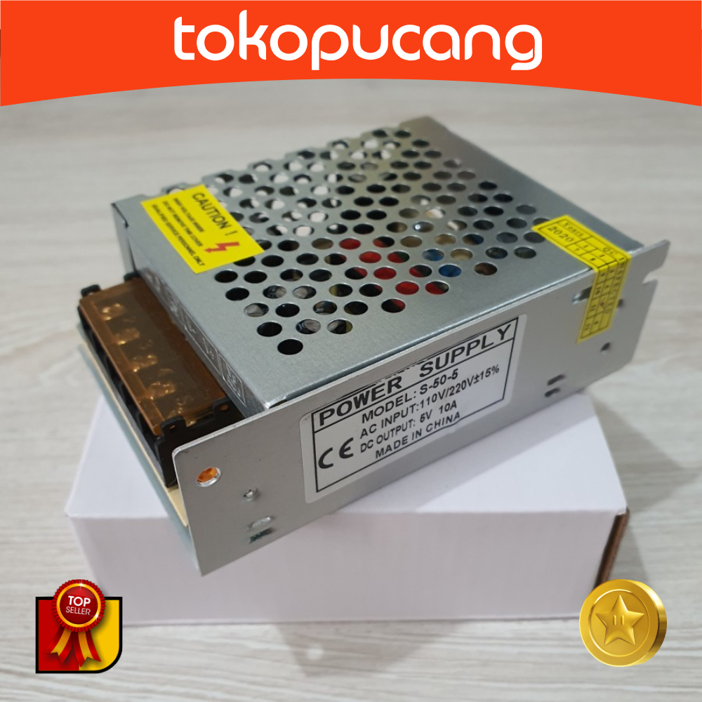 อะแดปเตอร์จ่ายไฟ 5V 10A / 5V 10 A PSU Switching Small Body Net