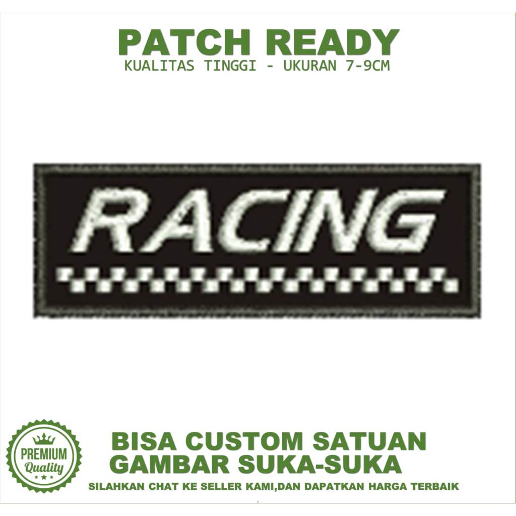 EMBLEM PATCH EMBROIDERY RACING EMBROIDERY TESTIMONI-BC