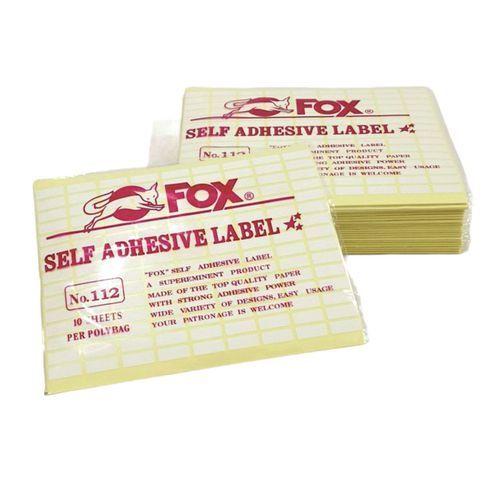 Fox Label 103 ป้ายชื่อ ป้ายเชิญ Fox 110 Label 103 Label 109 Label 111 Label 123 ฯลฯ