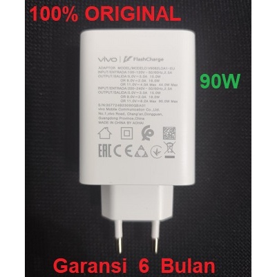 Vivo 90W FlashCharge Fast Charging X300 pro X200 Ultra Fe V60 V50 Lite T4 Y400 5G อะแดปเตอร์ชาร์จเดิ