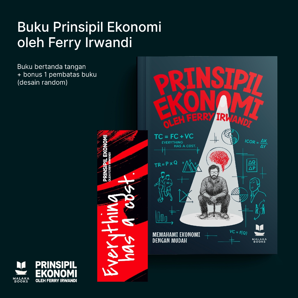 "ECOMICAL PRINCIPLES" BY FERRY IRWANDI + BOOKMARK