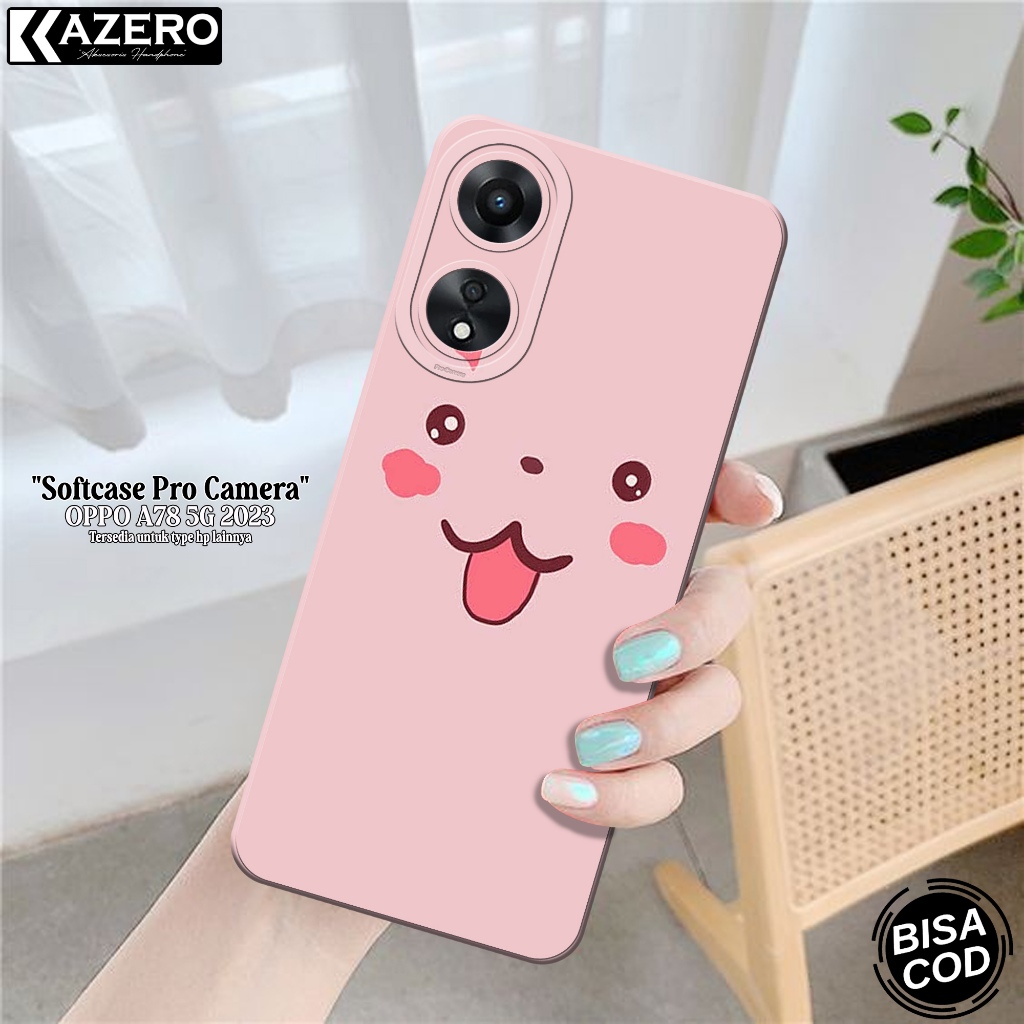 HP OPPO A78 5G เคสโทรศัพท์แฟชั่นล่าสุดกรณีการ์ตูน Softcase OPPO A78 5G ซิลิโคน Pro ปลอกกล้อง OPPO A7