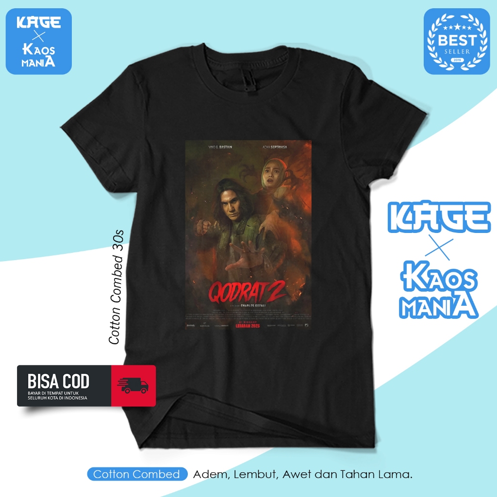 QODRAT 2 Film Horror Indo T-Shirt / Cotton Combed 30s T-Shirt KAGE T-SHIRT