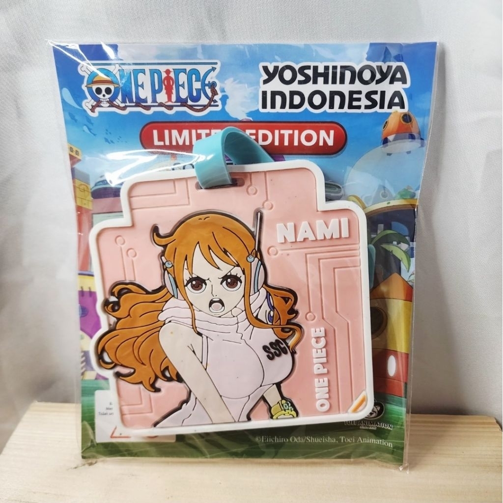 Ready กิจกรรมร่วมงาน One Piece ของแท้ Yoshinoya Coaster Bag Tag Nami