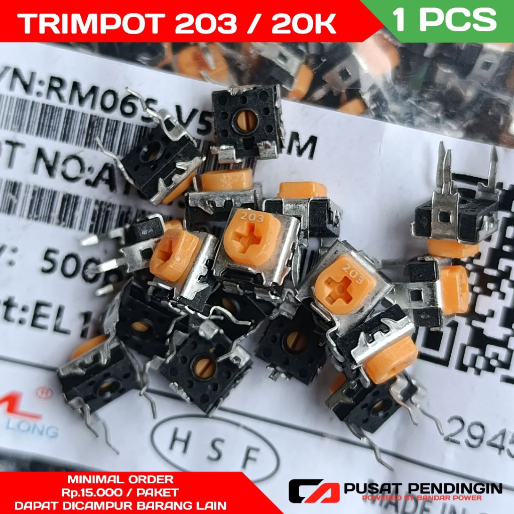 Trimpot vr203 / 20K (1 ชิ้น)