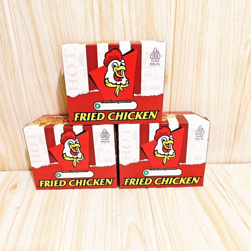 XS กล่องไก่ทอด 100 ชิ้น กล่องไก่ทอดงาช้าง กล่องข้าวกระดาษ XS jumbo/XS YKC)