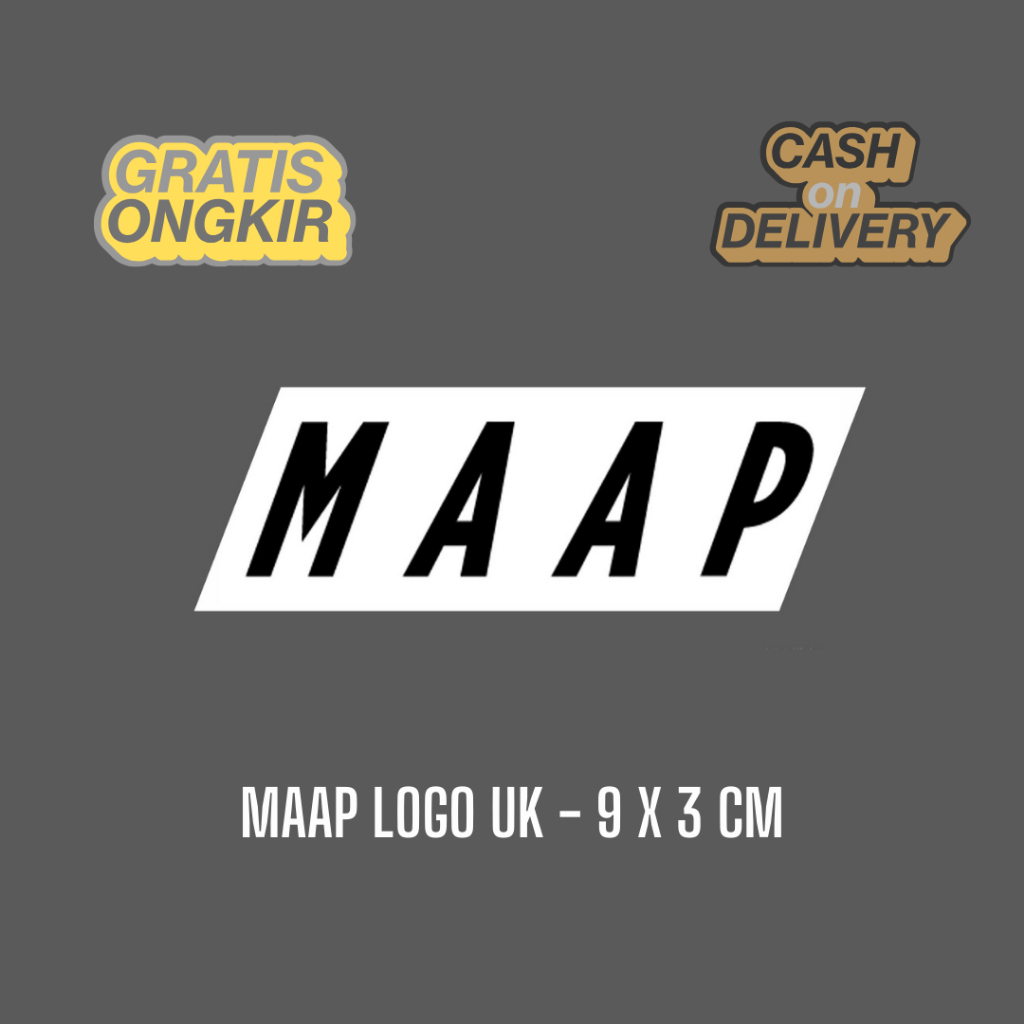 MAAP STICKER - OG LOGO - UK 9 X 3 cm