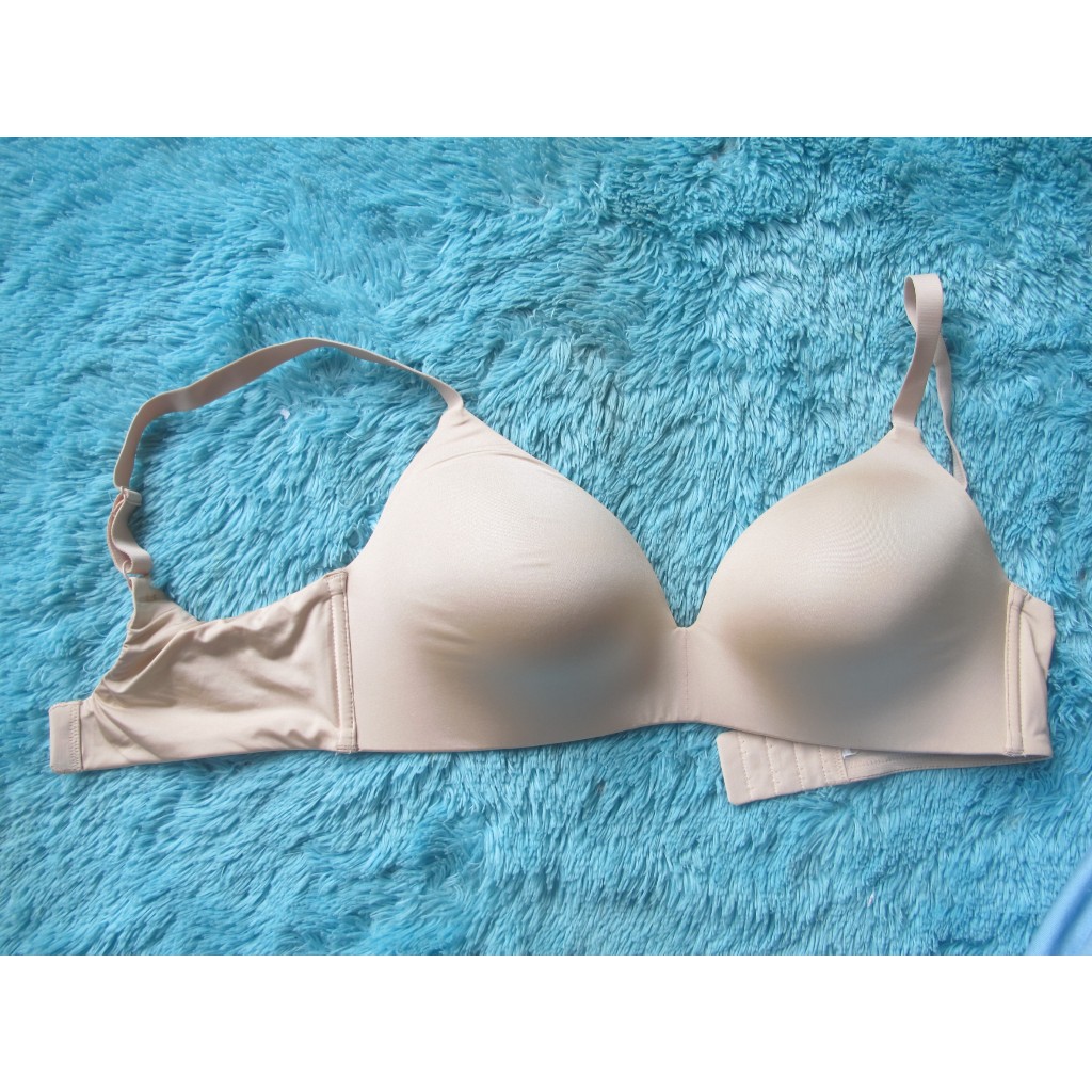 LIGHT PUSH UP BRA FLEXIBLE WIRE MAIDENFORM PLUNGE SEAMLESS SIZE 34D (D75) - สายไฟแบบยืดหยุ่น