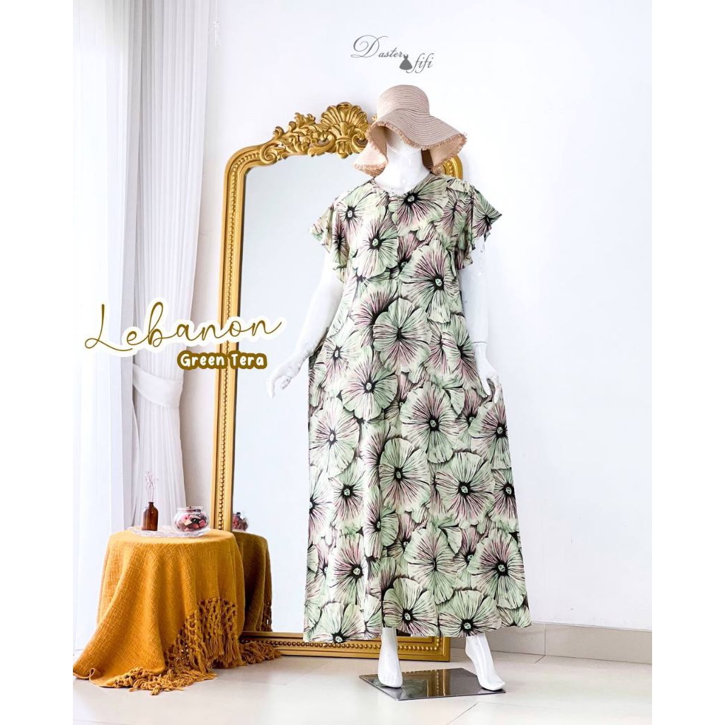 LEBANON DRESS - สีเขียว TERASTER FIFI