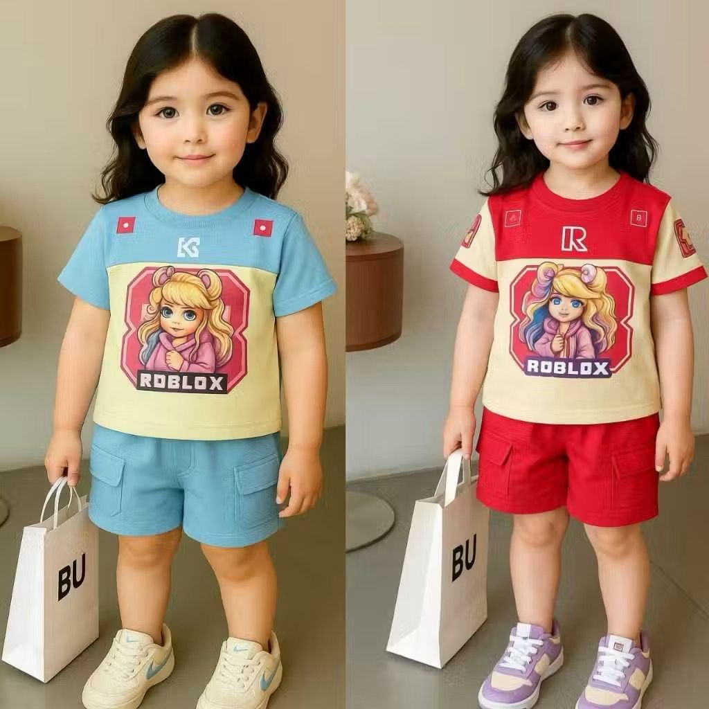 ชุดสูทเด็ก 1-5 ปี ลายแอนิเมชั่นเท่ๆ ใส่สบาย JARSEY ROBLOK