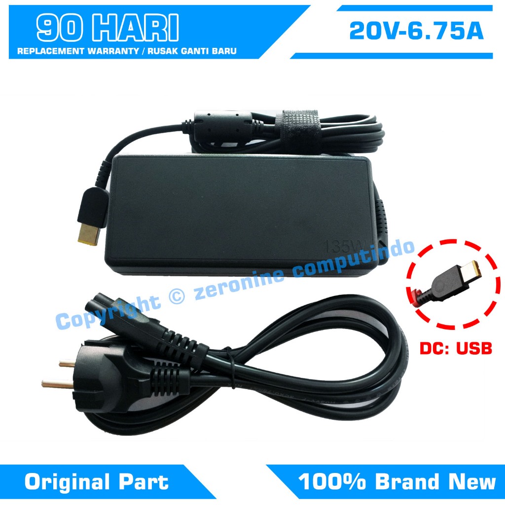 LENOVO T460 T460P T460s T470 T470p T470s 6.75A USB CHARGER ADAPTER