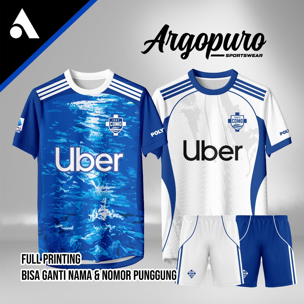 เสื้อฟุตบอล Como 1907 เจอร์ซีย์ล่าสุด 2025 2026 พิมพ์เต็มสามารถขอหมายเลขชื่อ