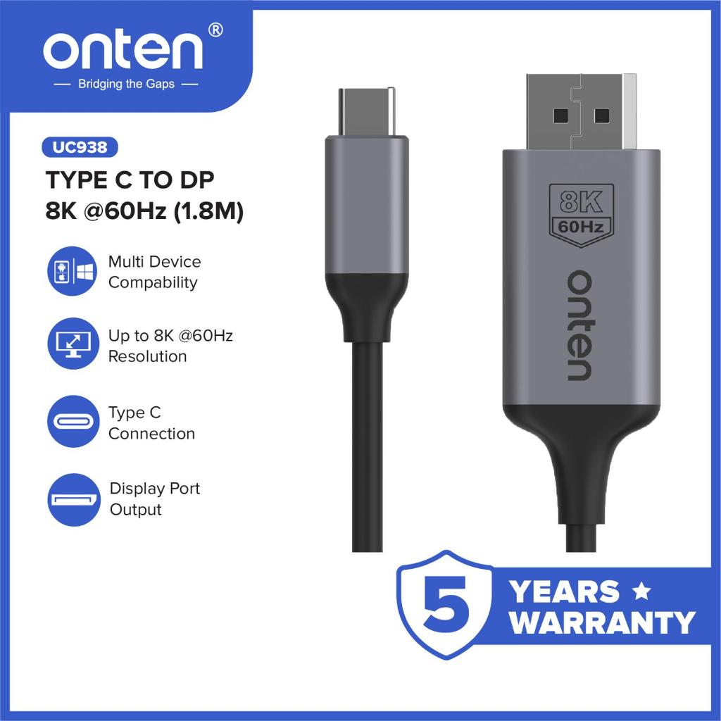 ONTEN TYPE C TO DP 8K 1.8M OTN-UC938 - 00892