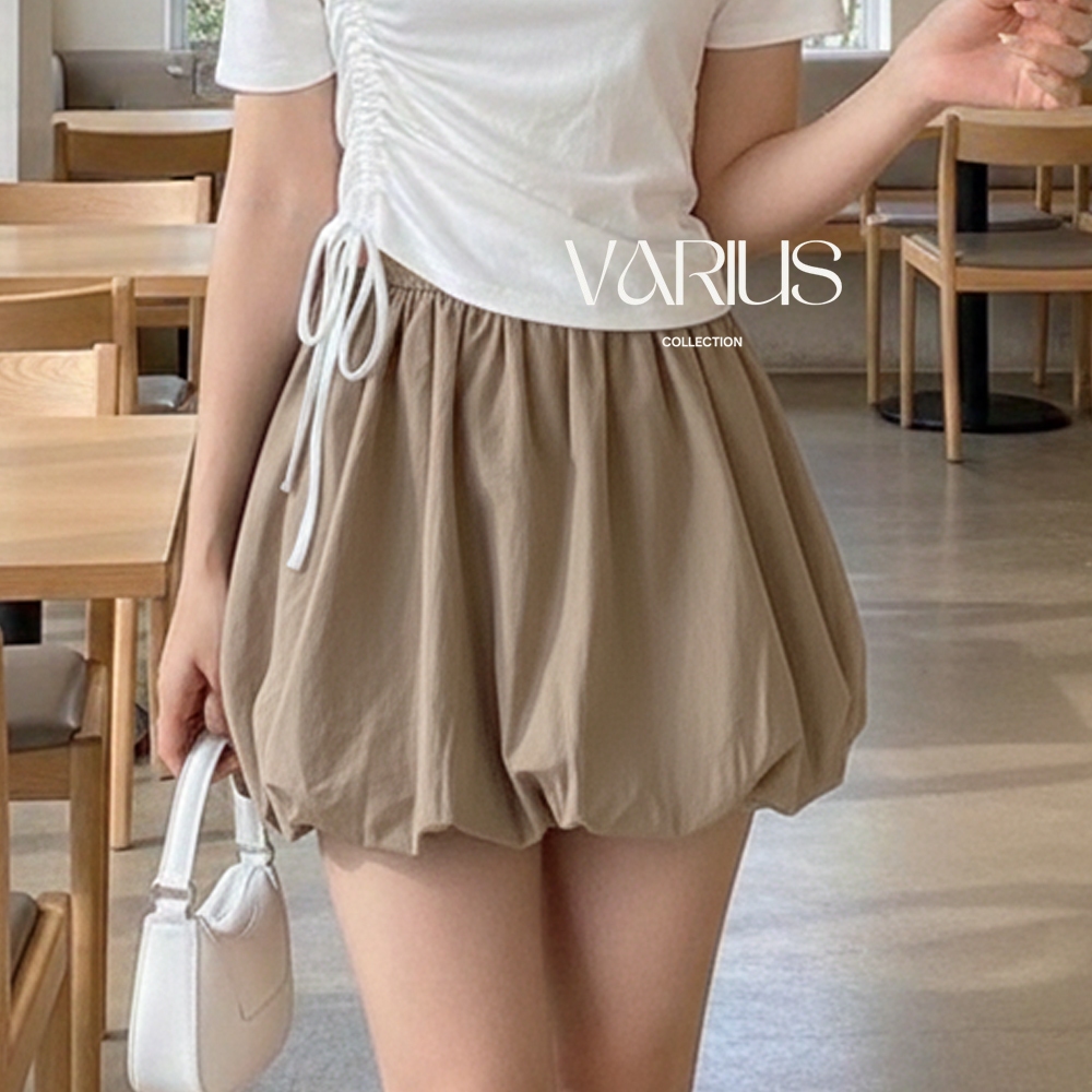 Varius Cloud กระโปรงผู้หญิง-กระโปรงสั้นบอลลูนบอลลูนผู้หญิงกระโปรงฤดูร้อน Basic กระโปรงผู้หญิง 944