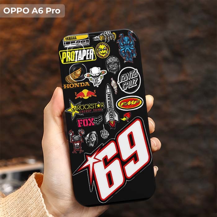 HP CASE สําหรับ OPPO A6 PRO COOL LOGO MOTIF SILICON CELLPHONE LATEST 2025 - JJ05