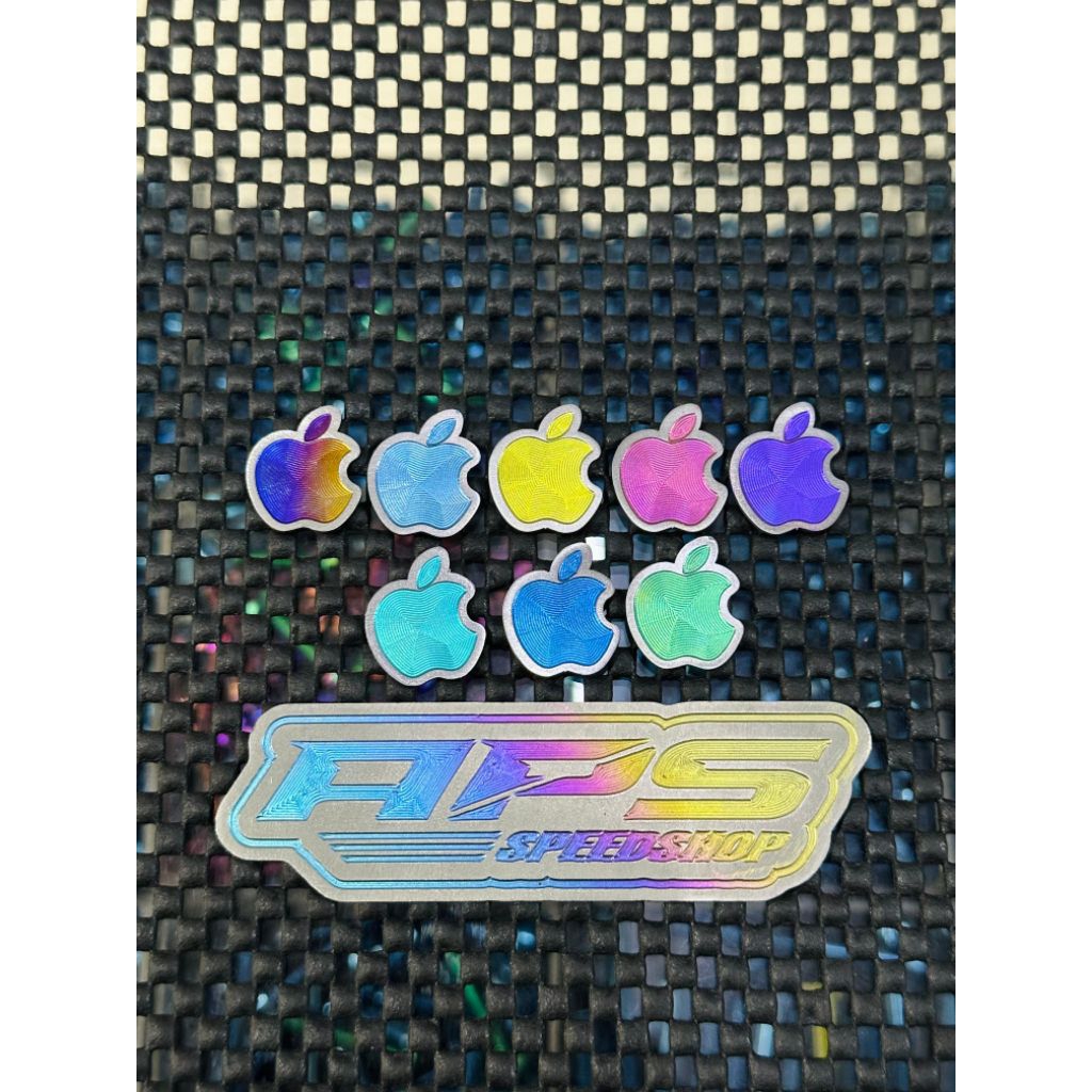 โลโก้สัญลักษณ์ Apple Iphone Mac Titanium