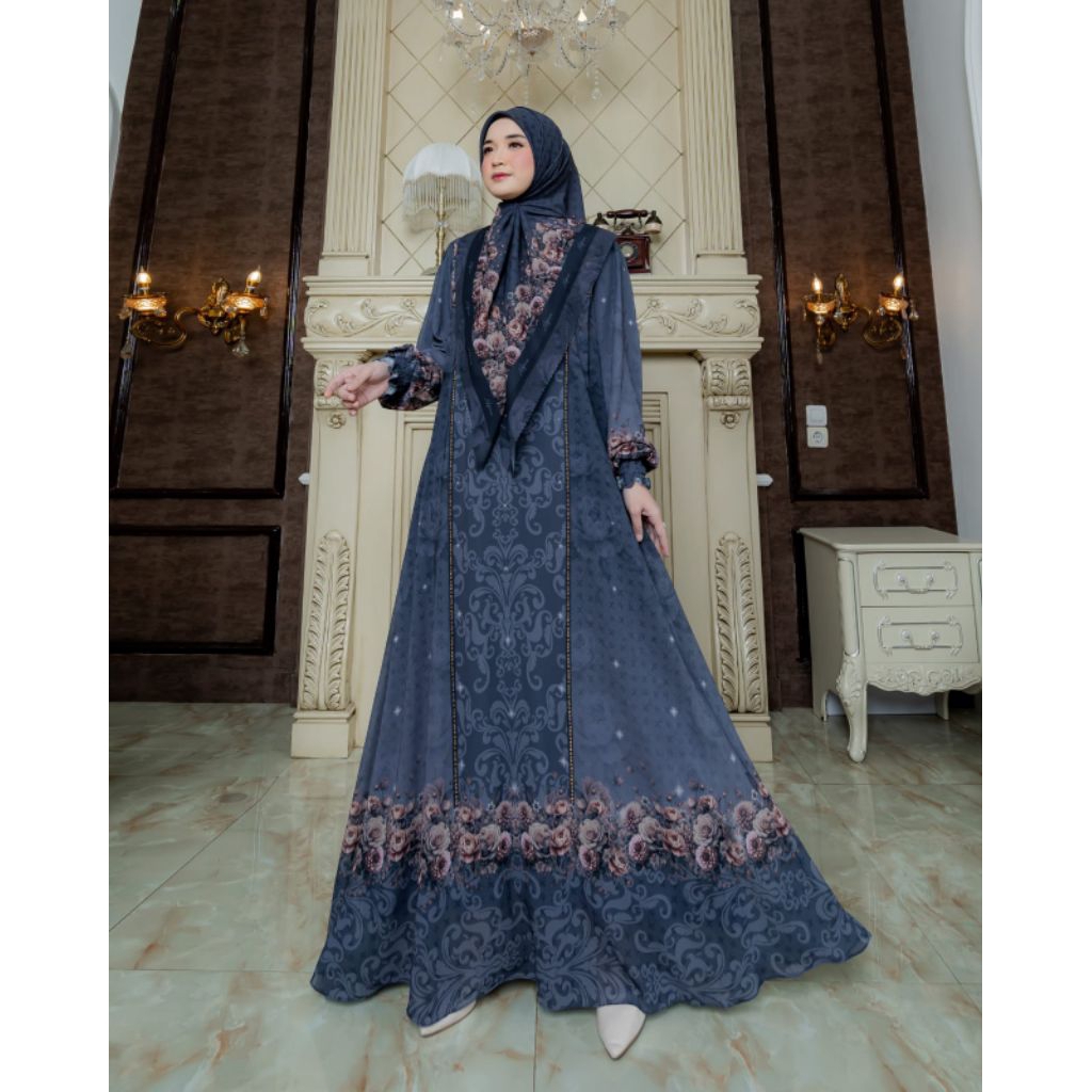 ซีรีส์ Syari Gamis Nhamira ล่าสุด By Nectar / Modern Syari Gamis / หรูหรา Syari Gamis / Premium Syar
