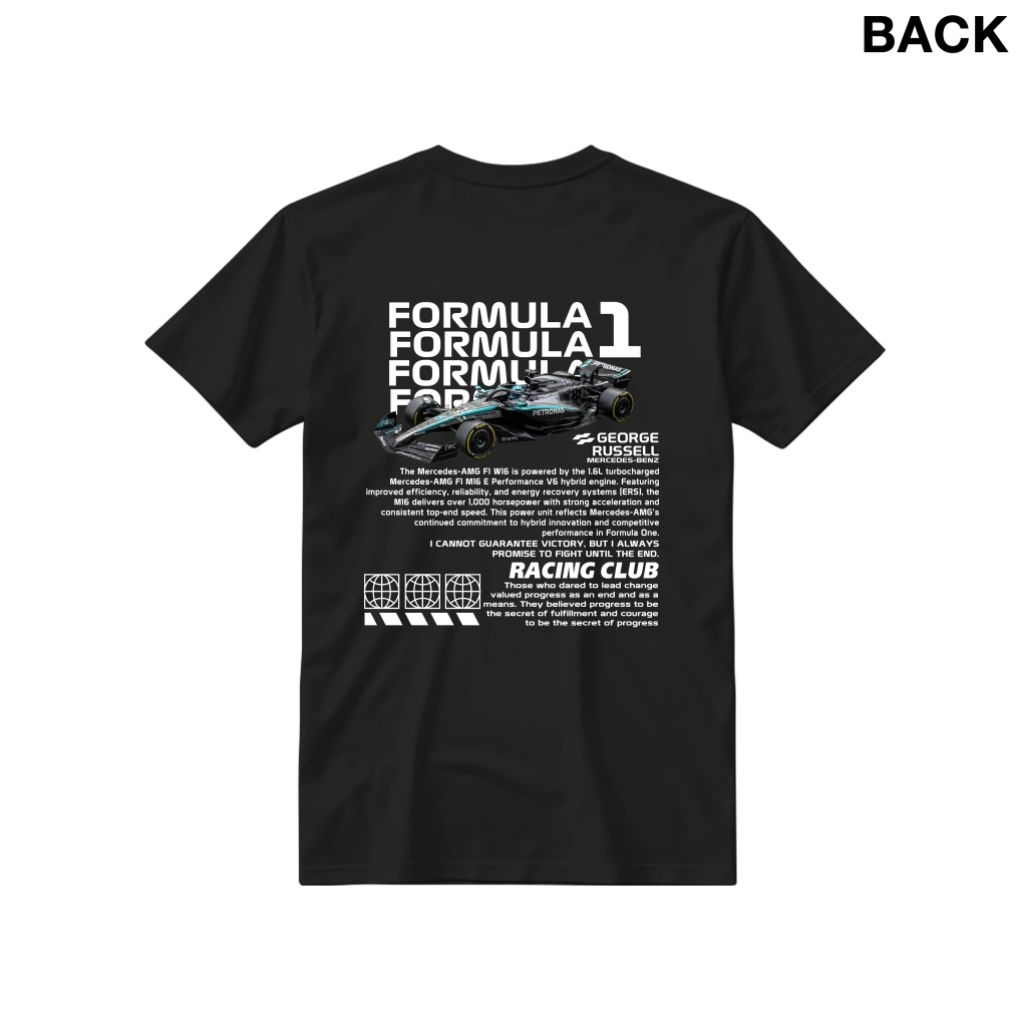 เสื้อยืดคลาสสิค Mercedes Benz Formula 1