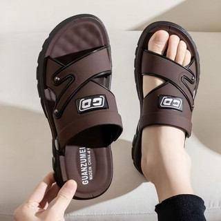 Sandal Pria Kulit Anti Putus - Model Elegan, Nyaman Dipakai, Ringan