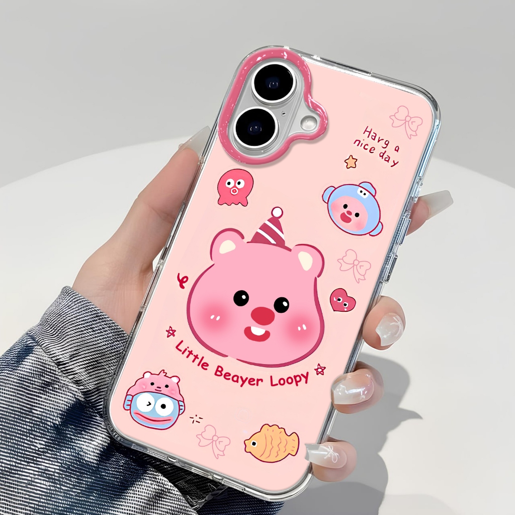 Clear Softcase Loopy Xiaomi Poco C71 X7 X6 C85 C65 C55 F6 M7 M6 M4 Proเคสใสซิลิโคนใสป้องกันรอยขีดข่ว