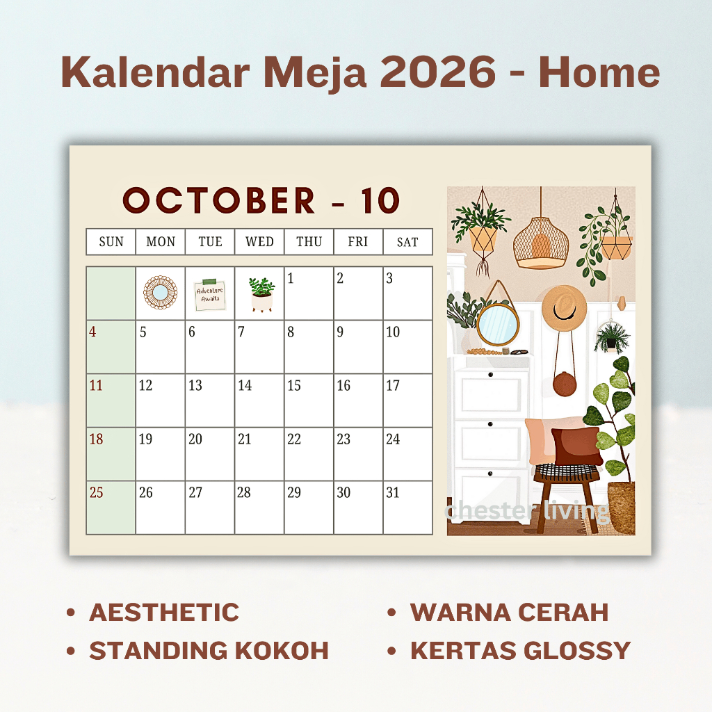 ปฏิทินตั้งโต๊ะ 2026 | 2026 SITTING CALENDAR | ปฏิทินสุนทรียศาสตร์ 2026| ปฏิทินวางแผน ปฏิทินบ้าน