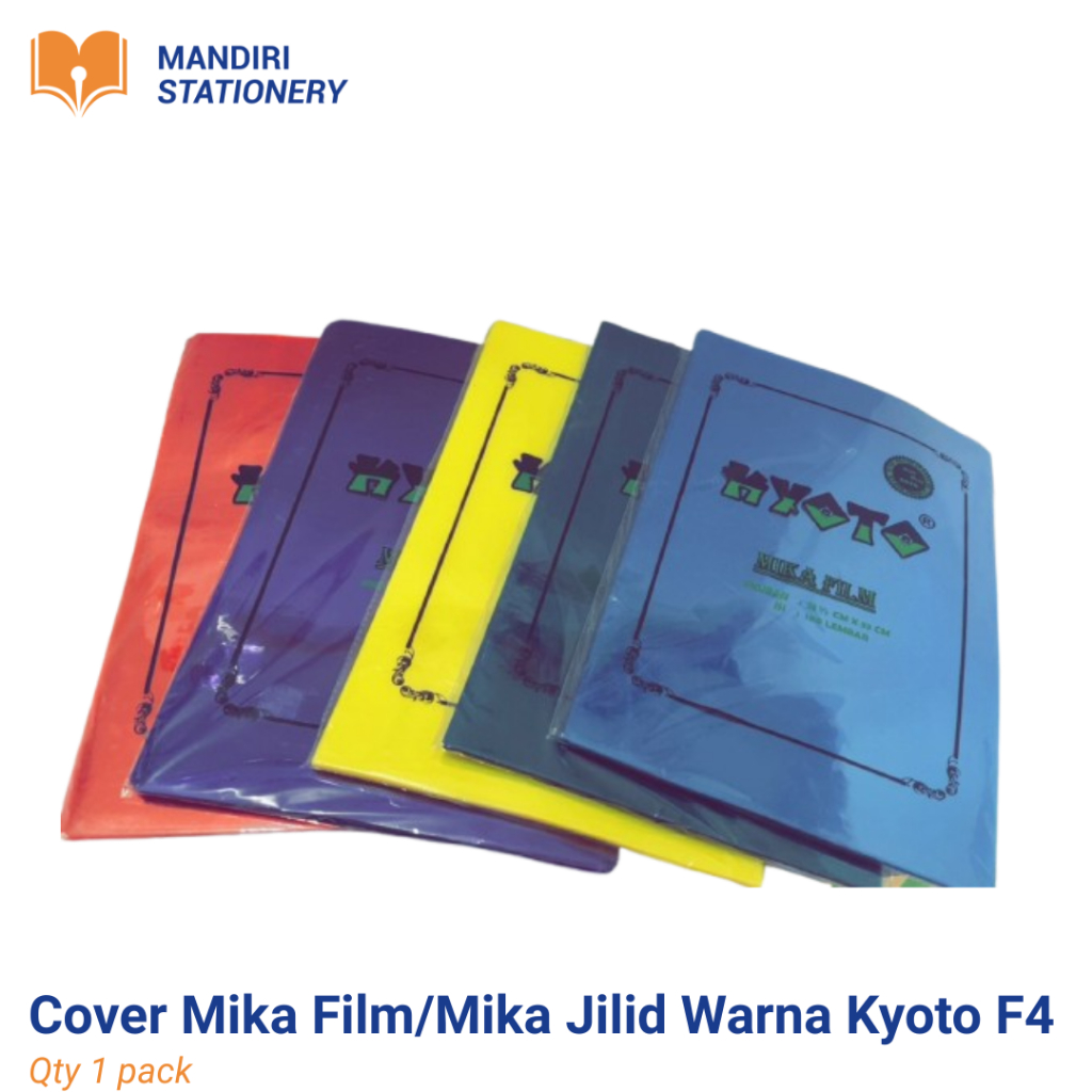 Kyoto Film Mica Cover / Color Binding Mica / Kyoto F4 Plastic Mica (แพ็ค)