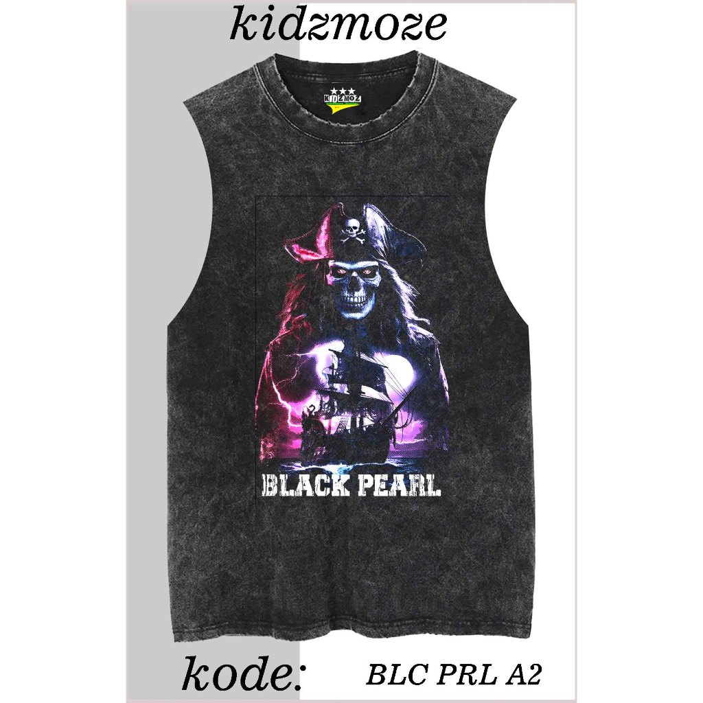 KIDZMOZ REGULAR SINGLET เสื้อยืด WOSHING PIRATES COMBAD24S PREMIUM PIRATES