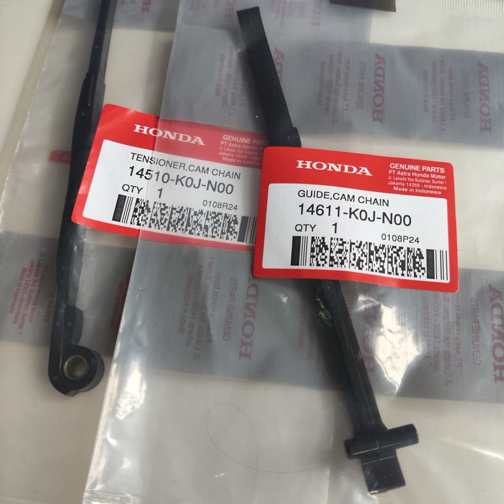 14510-K0J-N00 Original Genio Beat Street Scoopy K2F Tensioner ยาง 14611-K0J-N00 GUIDE CAM CHAIN TENS