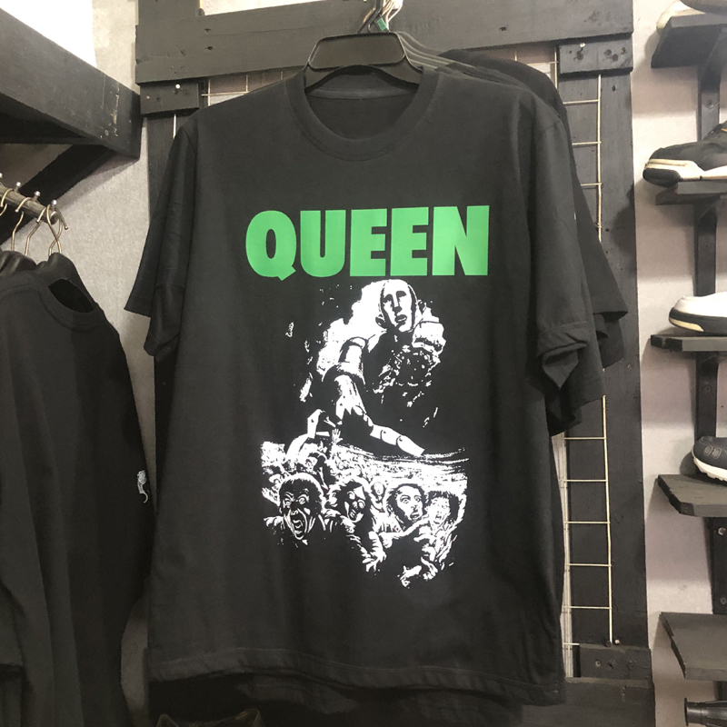 KATUN Vintage Queen News of the World 40th Freddie Mercury เสื้อยืด Unisex Made of 30s Combed Cotton
