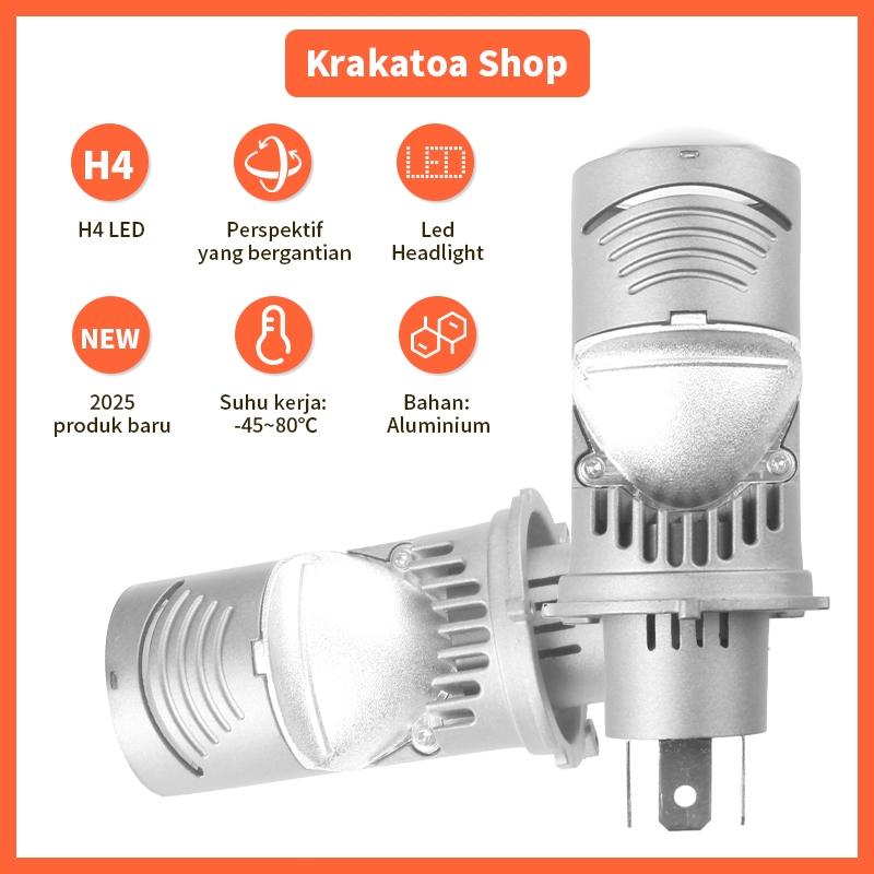 Krata Shop 2026 ไฟรถใหม่ H4 45w ไฟหน้าสว่างเป็นพิเศษ อินเทอร์เฟซ H4 เข้ากันได้กับรถทุกรุ่น