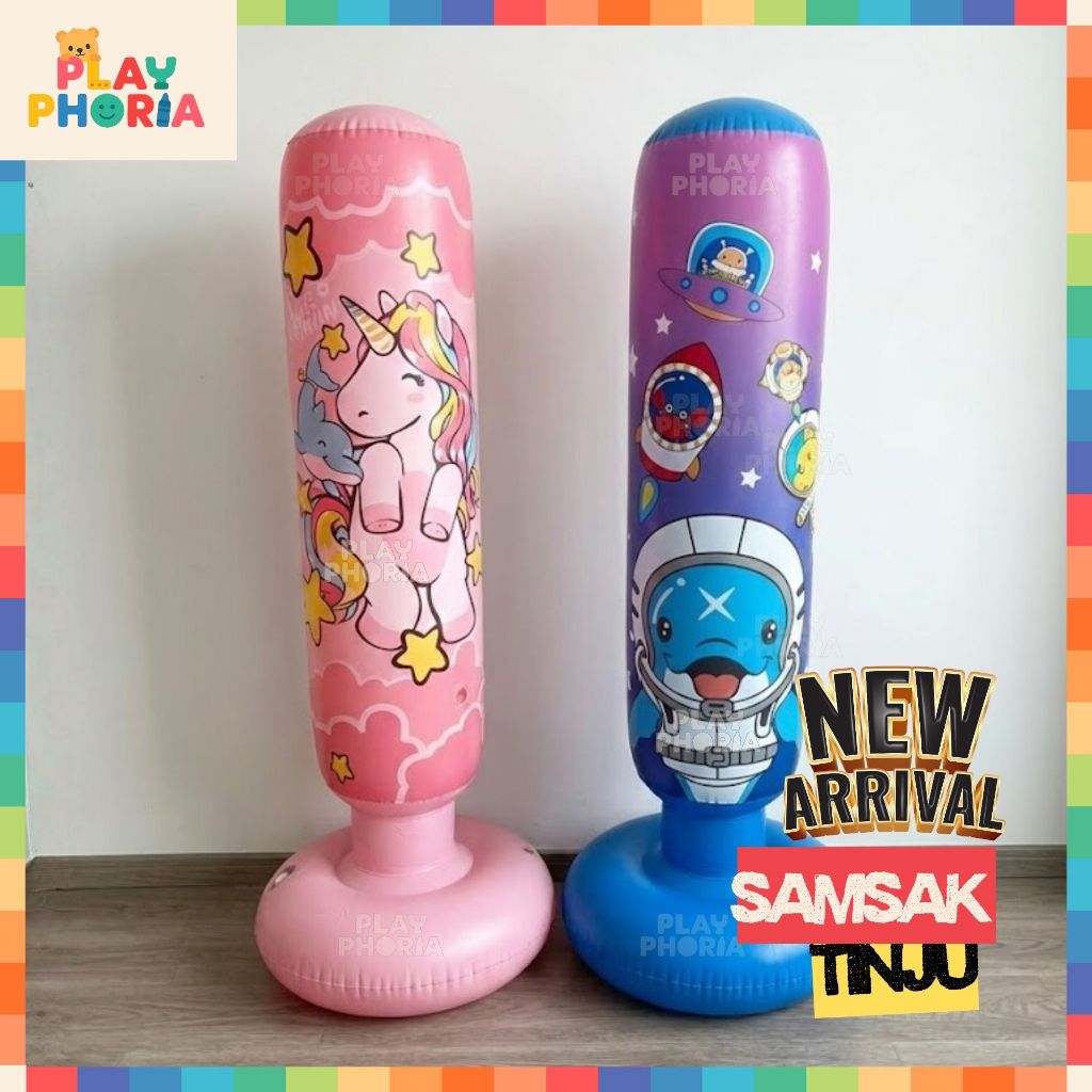Standing Boxing Ball Punching Bag สําหรับเด็ก Unicorn Motif ยืน Boxing Ball Punching Bag PVC Punchin