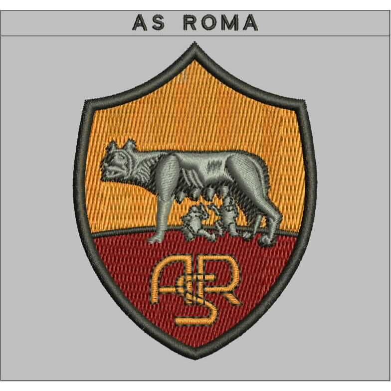 AS ROMA EMBROIDERY PATCH LOGO EMBLEM EMBROIDERY RBC