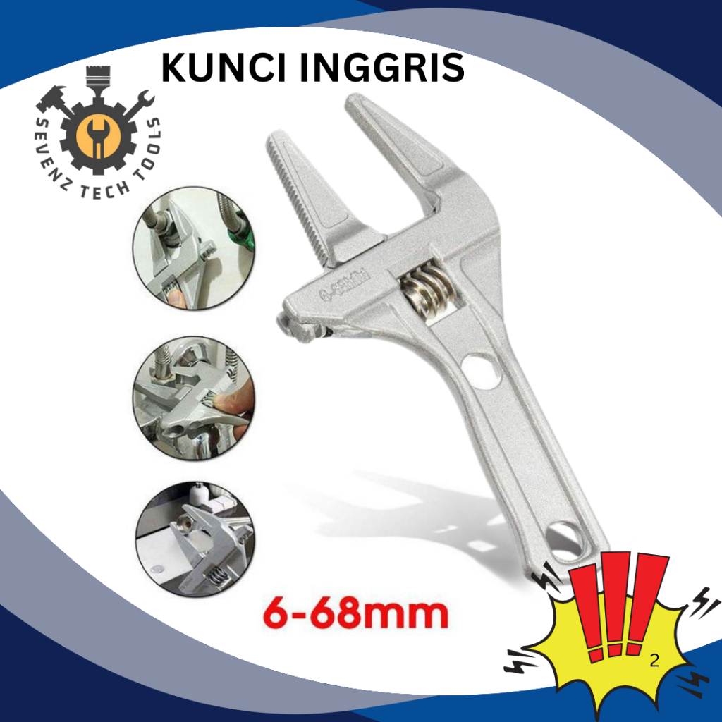 6-68MM WRENCH UNIVERSAL PIPE WRENCH - ที่ถอดออกได้ 6-68MM PIPE FASTENER WRENCH สําหรับ FAUCETS