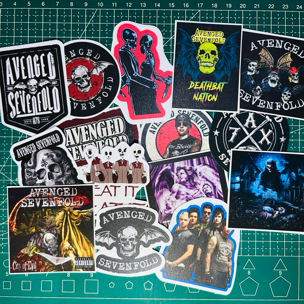 [15 ชิ้น] สติ๊กเกอร์ AVENGED SEVENFOLDS / A7X CONTENTS 15 สติ๊กเกอร์
