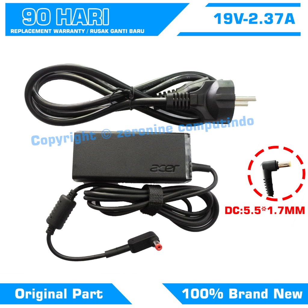 อะแดปเตอร์ชาร์จ Acer 19v 2.37a ADP-45TH A / PA-1450-26 A314 A311 A315