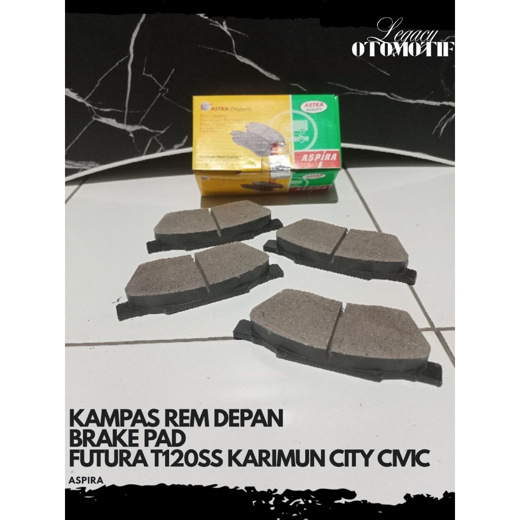 [Legacy] BRAKE PAD FRONT BRAKE PAD CIVIC WONDER 84-87 CIVIC GRAND 84-91 CITY Z 96-02 FUTURA 91-18 T1