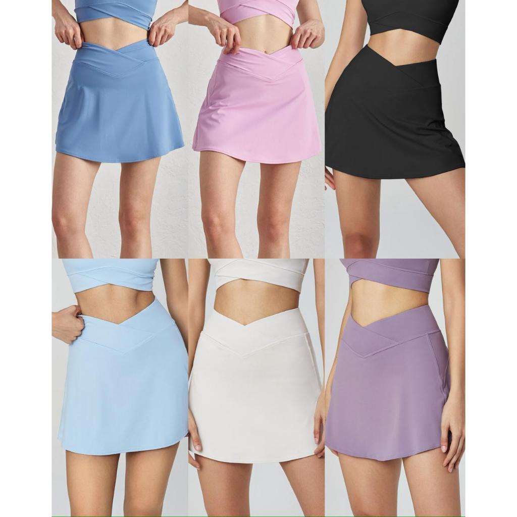 CN1088 - DQ41013 SKORT TENNIS PADEL SPORT SKIRT ACTIVE WEAR HUANPAN