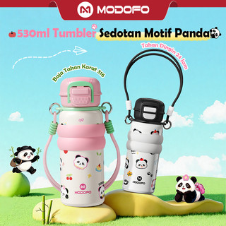 MODOFO Tumbler Stainless 530ml Tahan Panas Dingin 24 Jam Botol Minum Anak Aesthetic Termos Air Panas