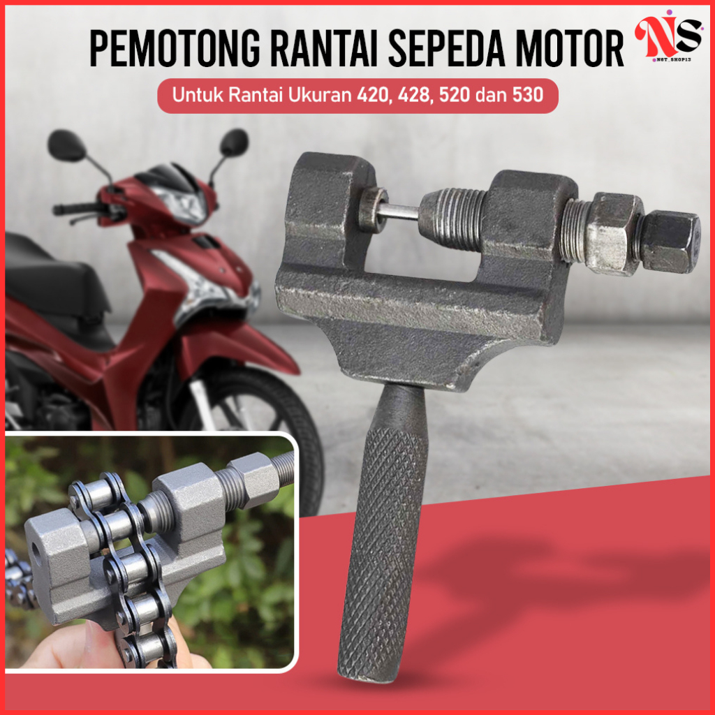 Fushi Motorcycle Chain Cutter Chain Breaker 420-530 - HF993 - สีเงิน