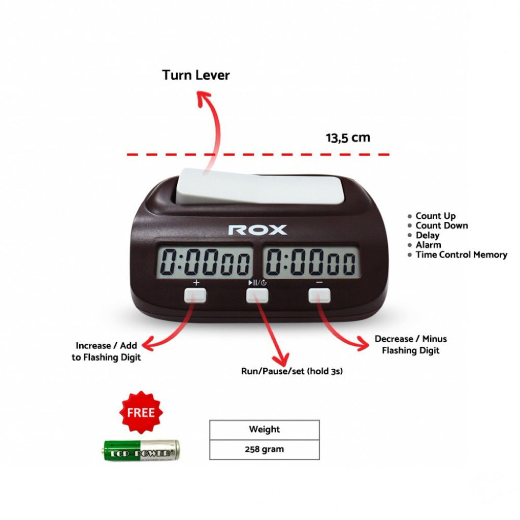 นาฬิกาหมากรุก Rox / นาฬิกาหมากรุก Rox