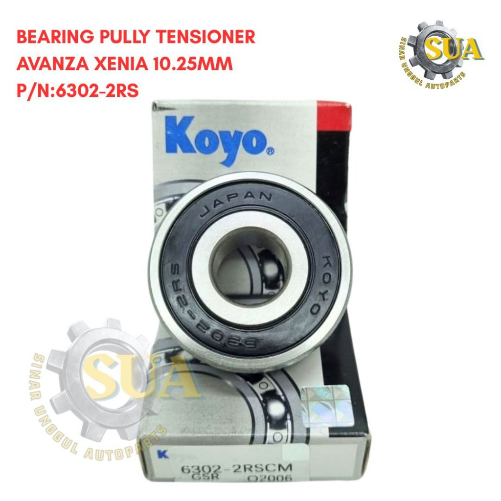 BALL BEARING PULLY TENSIONER AVANZA XENIA KOYO 6302-2RS KOYO คุณภาพดี