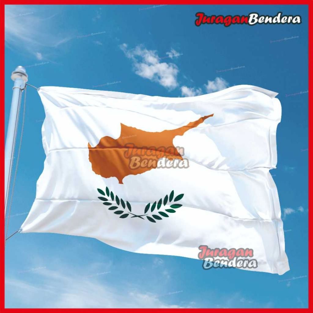 ธง Siprus Country / Flag of Cyprus Full Printing