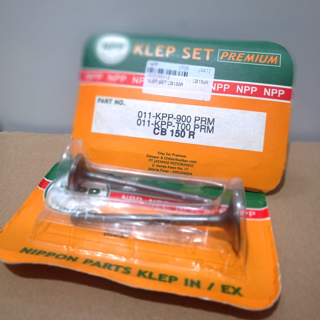 ชุดวาล์ว IN-EX NPP HONDA CB150R CB 150R KPP (1 ชุด CONTAINS 1IN-1EX)