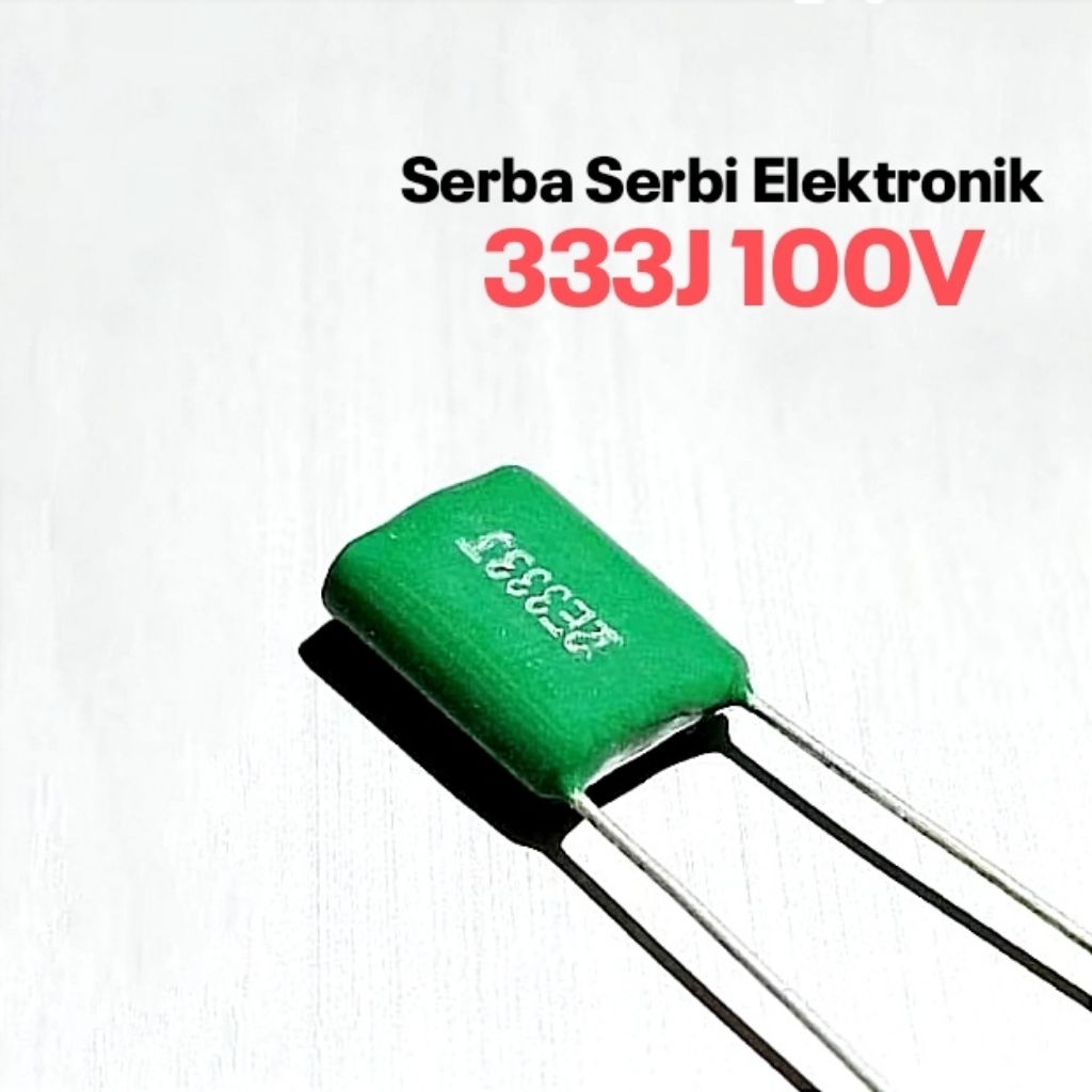 HIJAU CAPACITORS MILAR 333 100V MYLAR 333J 100V สีเขียว
