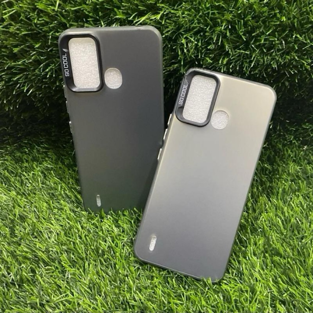 เคสนิ่ม IMD Itel Vision 1 Pro กรณี IMD Full Black โฮโลแกรม Polycarbonad Hardcase ซิลิโคน IMD ธรรมดาส