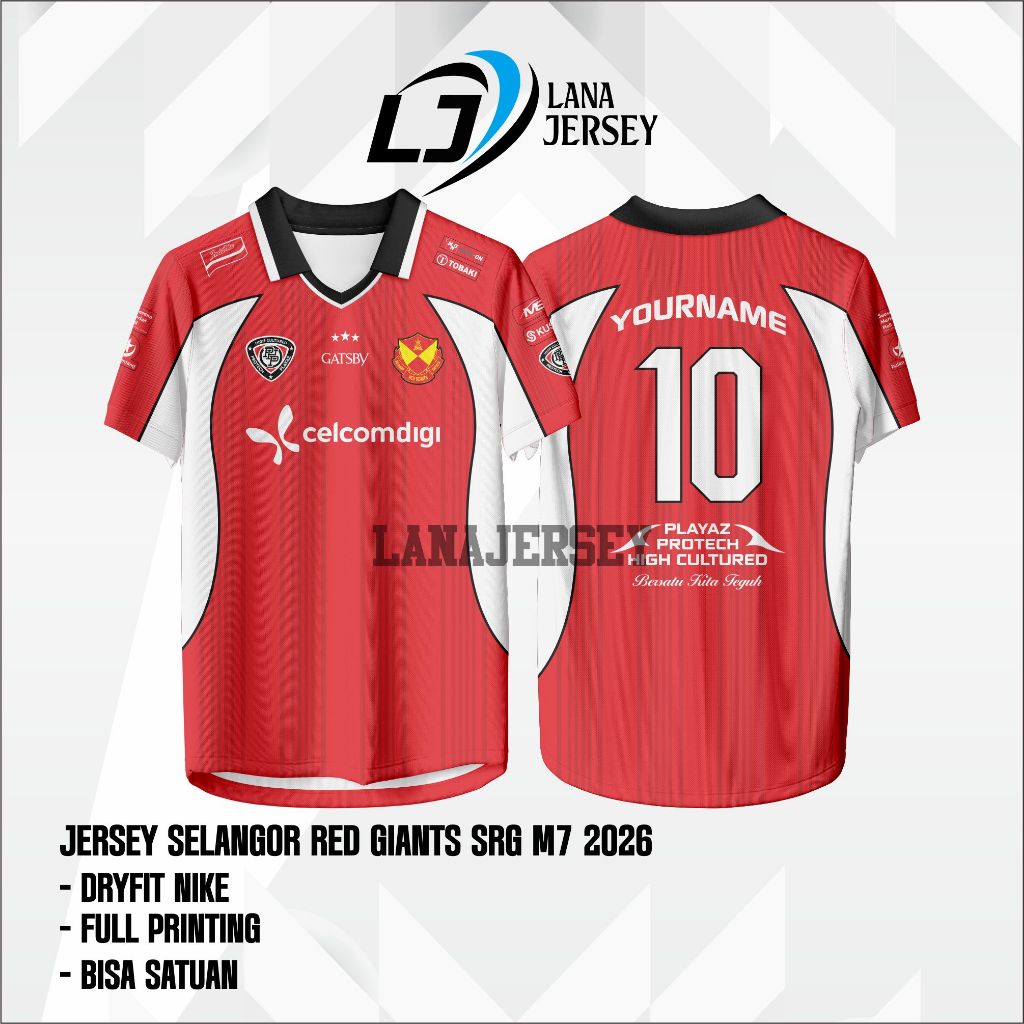 SRG Kaosor Red Giants Special M7 Mobile Legends MLBB Jersey Free Custom Nickname + Number